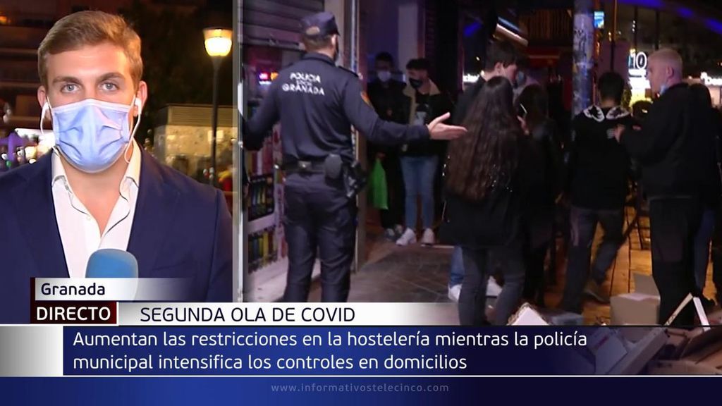La Policía de Granada intensifica los controles en los domicilios ante el cierre temprano de la hostelería