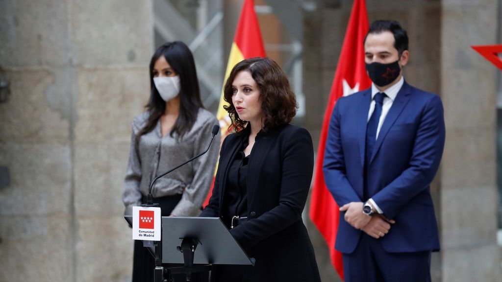 La presidenta de la Comunidad de Madrid, Isabel Díaz Ayuso