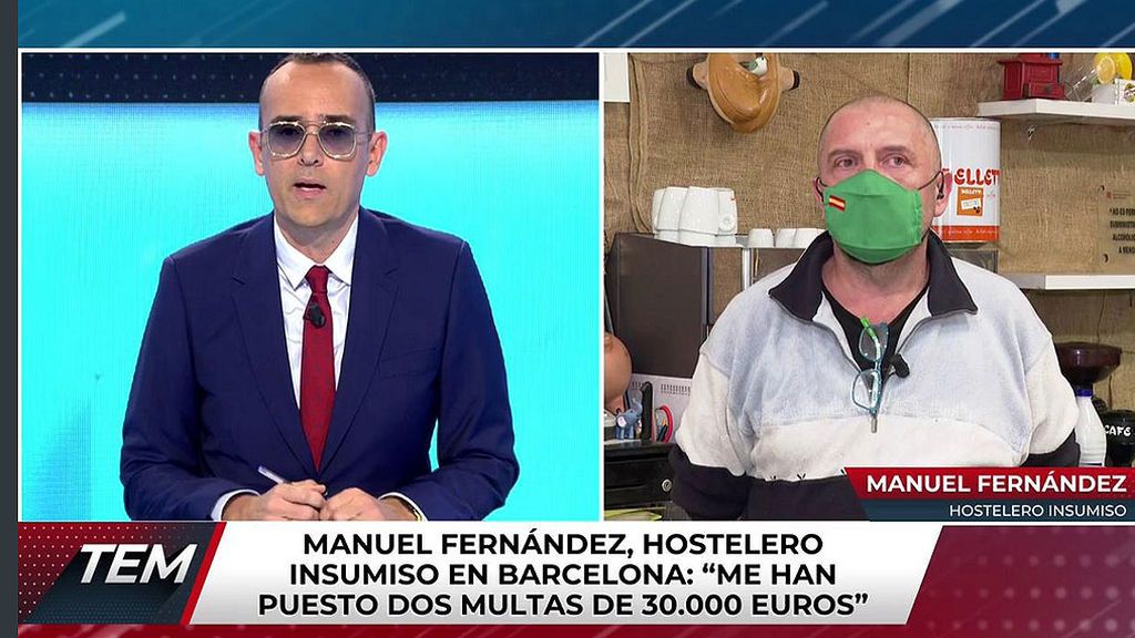 Manuel Fernández, hostelero insumiso de Cataluña