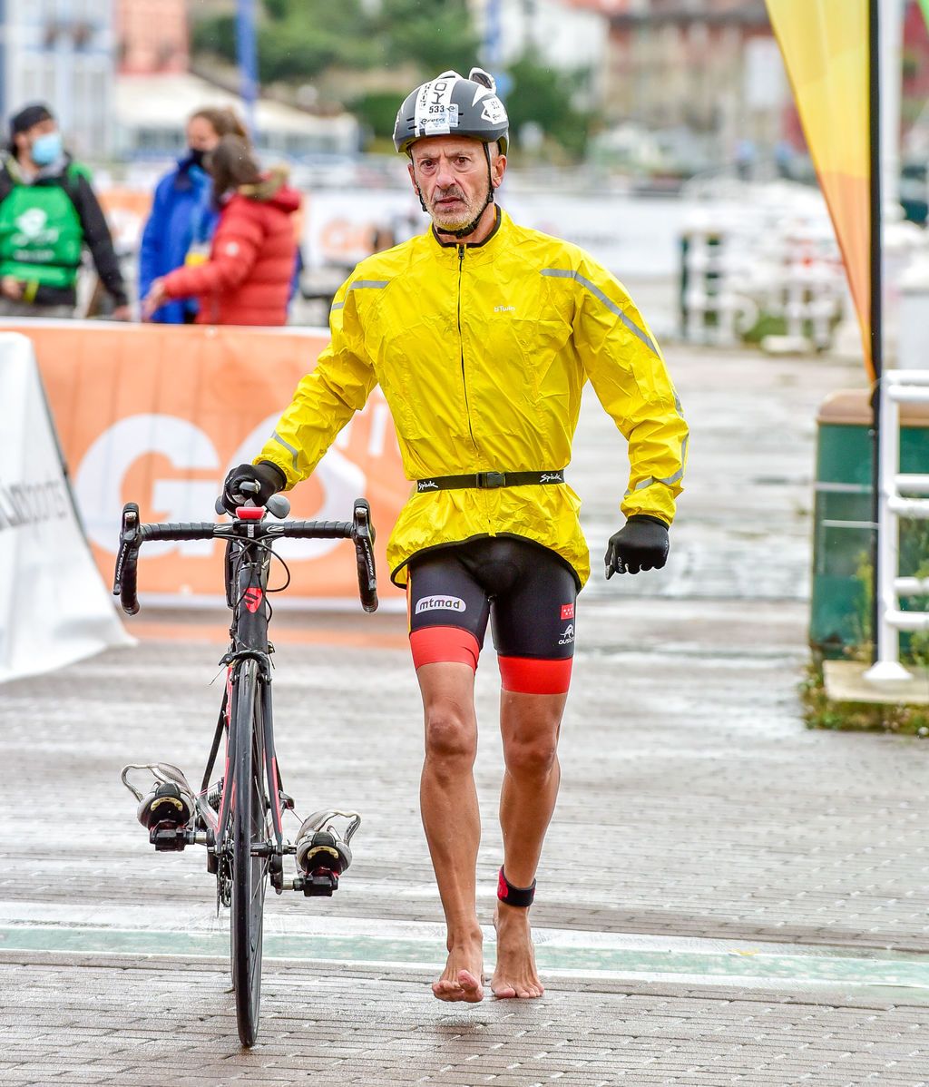 Aurrekoetxea en el medio triathlón de Bilbao