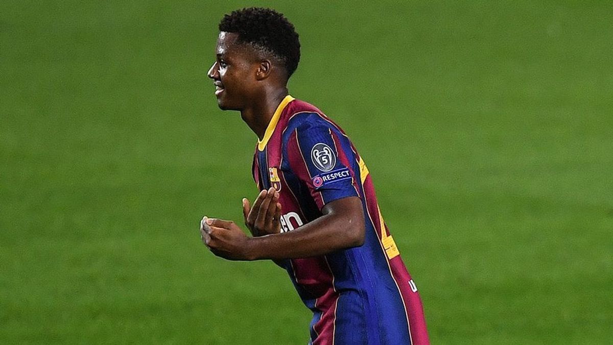 Ansu Fati y su dedicatoria más especial tras marcar gol: Brahima, su hermano, fue padre de una niña esta semana Ansu Fati y su dedicatoria más especial tras marcar gol: Brahima, su hermano, fue padre de una niña esta semana