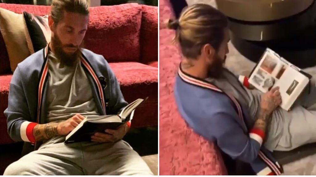 El detalle que ha pasado desapercibido de la imagen de Sergio Ramos leyendo a Dalí: "¿Pero todavía sigues haciendo eso?"