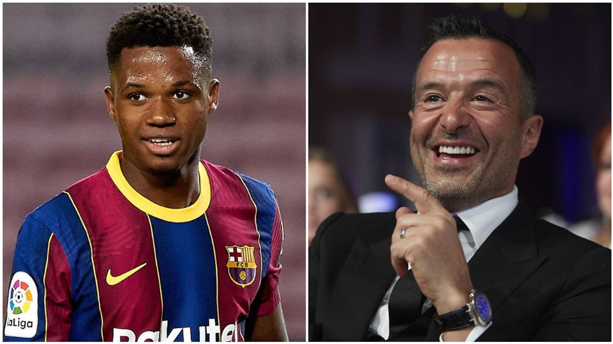 Ansu Fati tiene como representante a Jorge Mendes. Ansu Fati tiene como representante a Jorge Mendes.