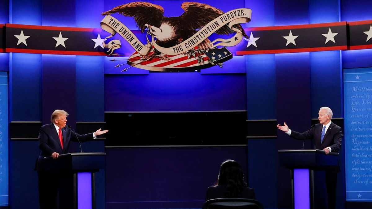 Segundo y último debate presidencial entre Donald Trump y Joen Biden: sin mascarillas ni mamparas de separación Segundo y último debate presidencial entre Donald Trump y Joen Biden: sin mascarillas ni mamparas de separación