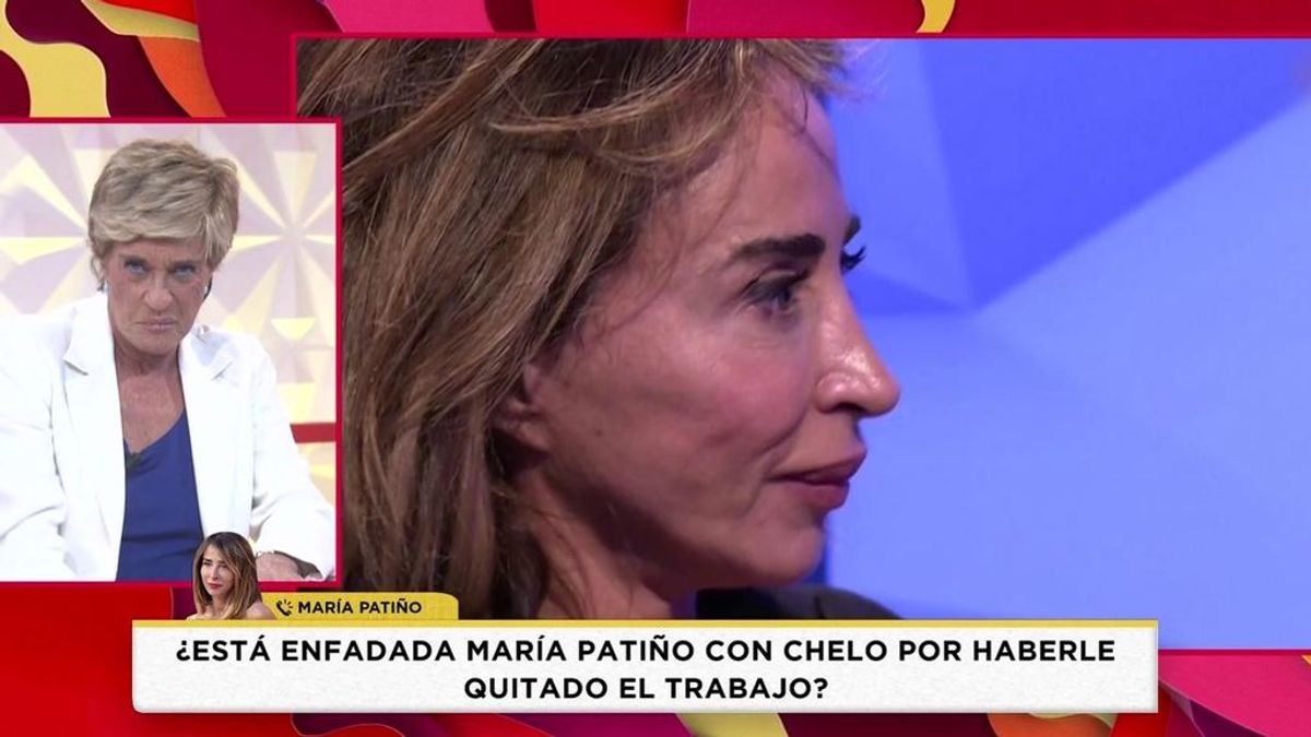 Patiño habla con Chelo tras "arrebatarle" el programa y responde a Jorge Javier: "Me molesta que se burlen de mi"