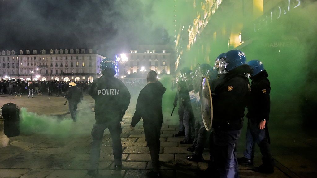 Disturbios y saqueos en Italia tras las últimas restricciones