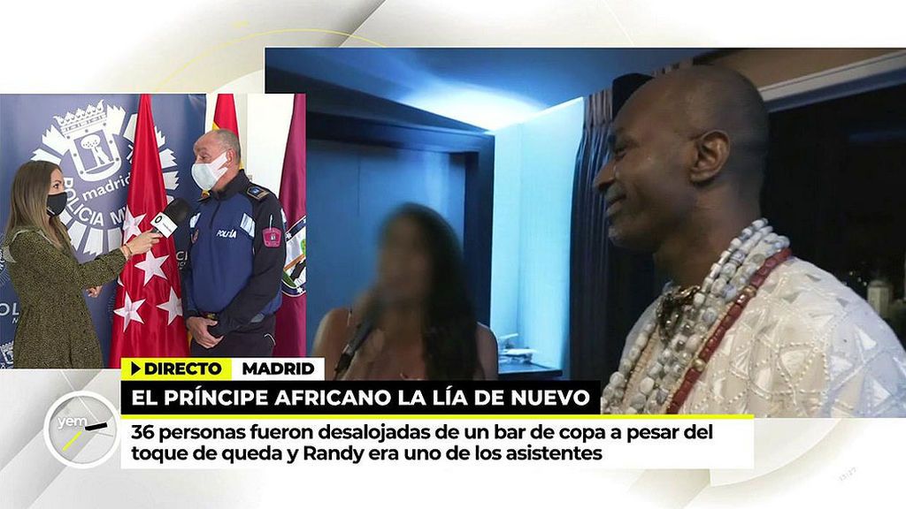 El Príncipe Africano detenido en una fiesta privada con seis personas dispuestas a denunciar por secuestro