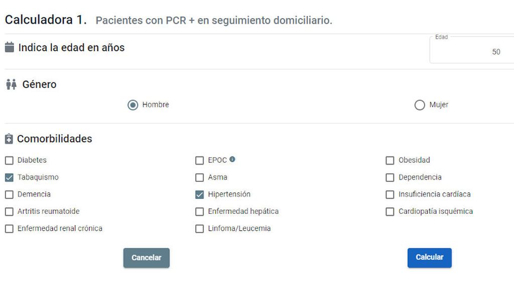 Parámetros que hay que marcar