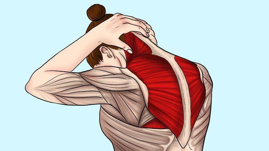 Ejercicio para estirar el cuello.