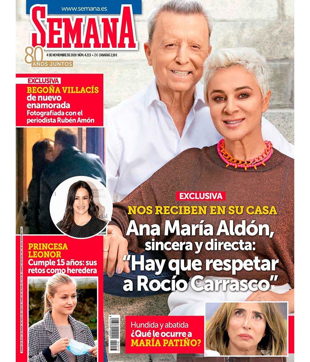 Begoña Villacís besándose con el periodista Rubén Amón