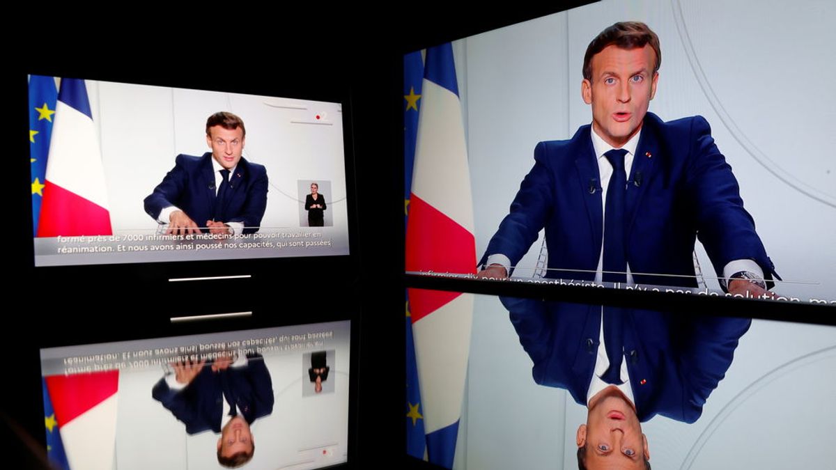 Macron anuncia la vuelta al confinamiento en toda Francia Macron anuncia la vuelta al confinamiento en toda Francia