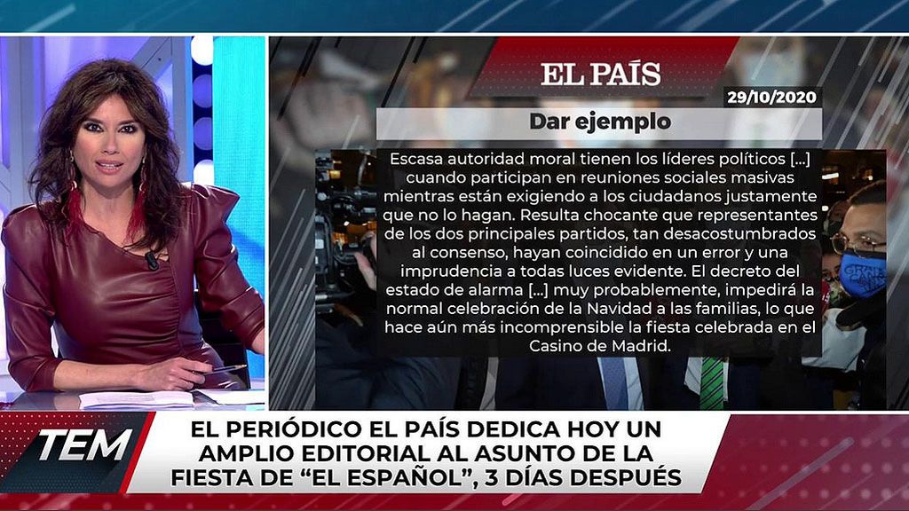 El País rectifica sobre la fiesta de 'El Español'