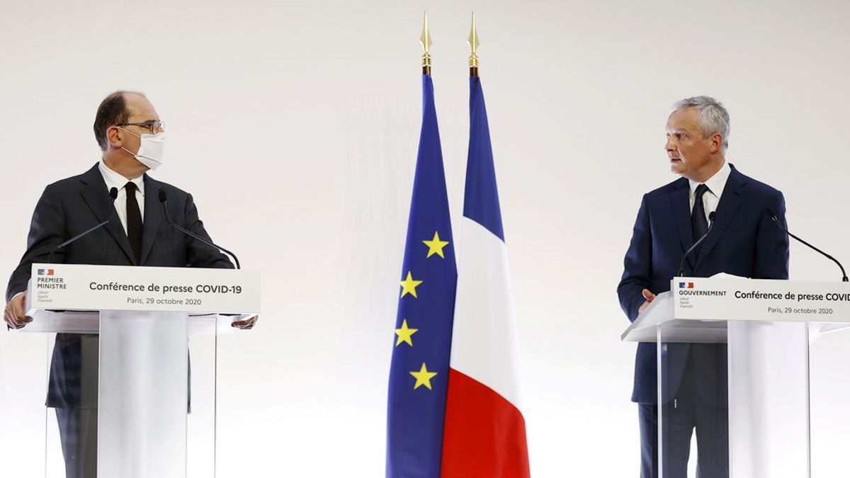 Francia fija en 15.000 millones de euros el coste del nuevo confinamiento Francia fija en 15.000 millones de euros el coste del nuevo confinamiento