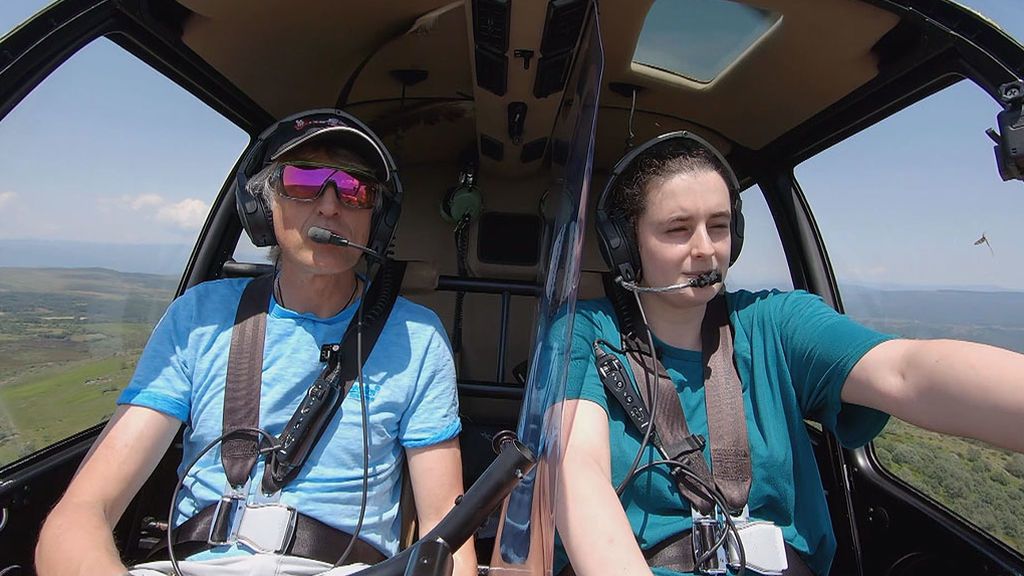 Alba se marea en el helicóptero de 'Volando voy'