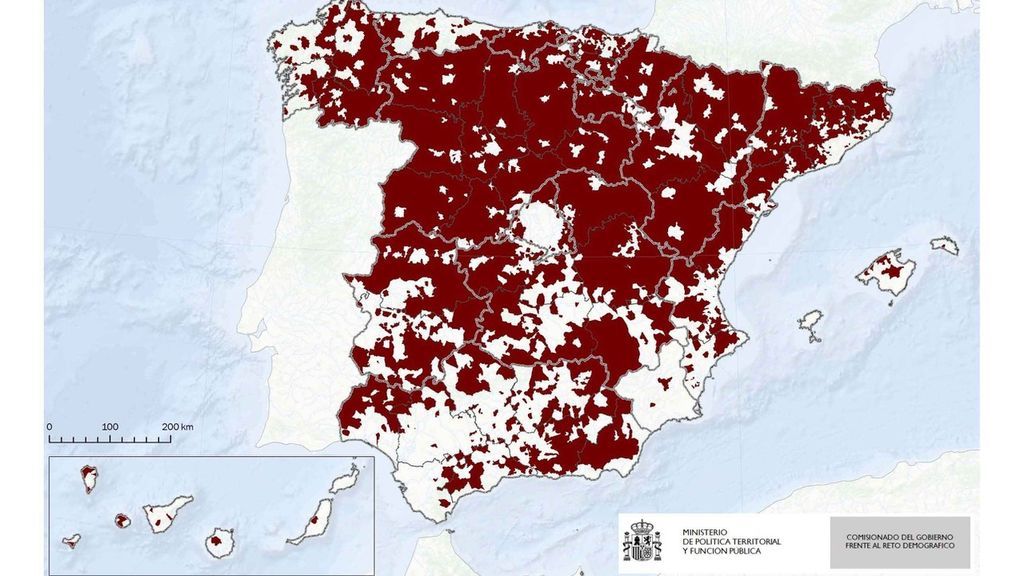 Municipios que concentran el 10% de la población española