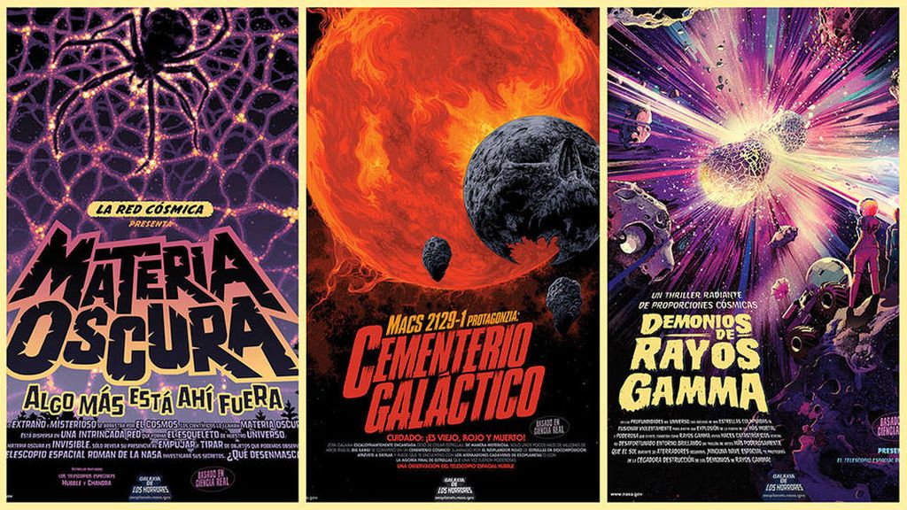 Colección de carteles de la NASA para Halloween