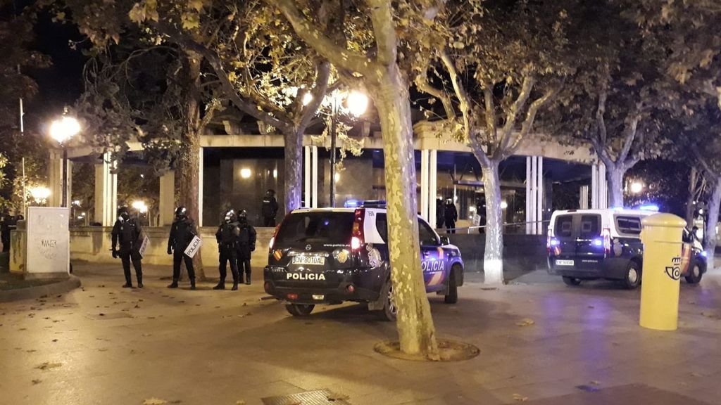 Nuevos incidentes en el centro de Logroño en otra noche de protestas Nuevos incidentes en el centro de Logroño en otra noche de protestas