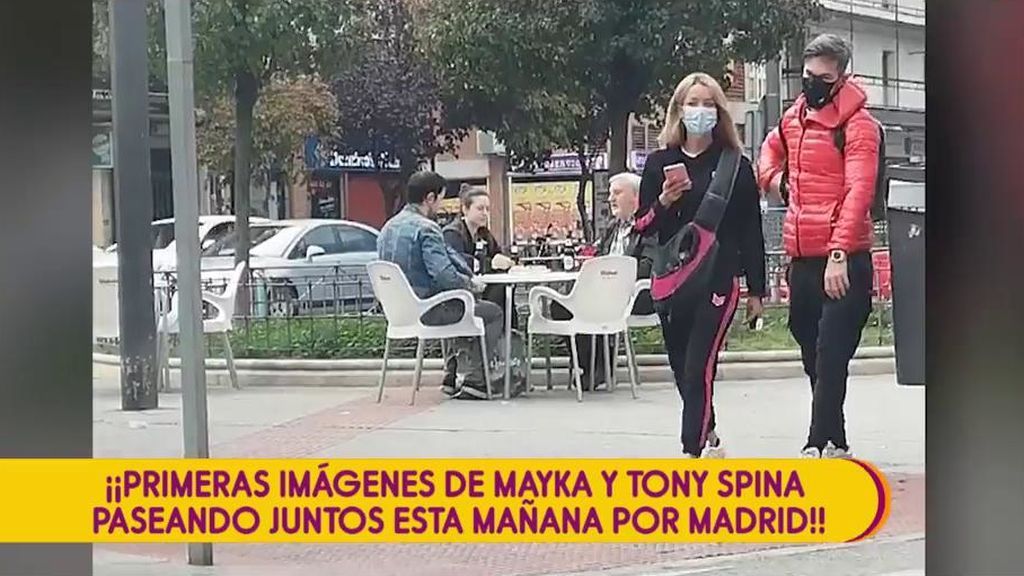 Primeras imágenes de Mayka y Tony Spina juntos