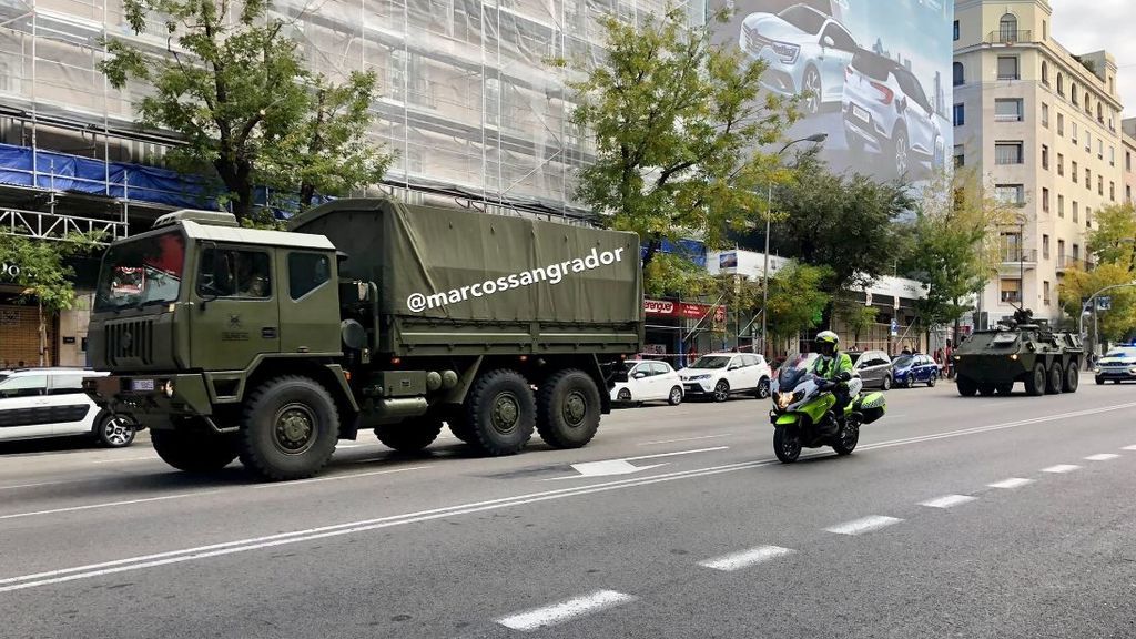 Los tanques del Ejército toman Madrid...para grabar una serie de Amenábar Los tanques del Ejército toman Madrid...para grabar una serie de Amenábar