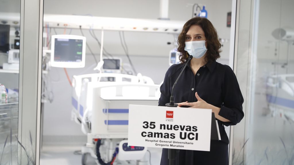 Díaz Ayuso, insiste: "Para Madrid, el confinamiento domiciliario es la última solución" Díaz Ayuso, insiste: "Para Madrid, el confinamiento domiciliario es la última solución"