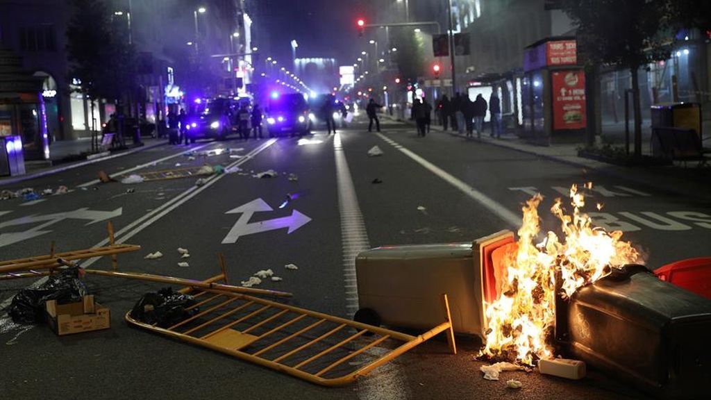 Protestas en las calles de Madrid contras  las medidas y restricciones por el coronavirus