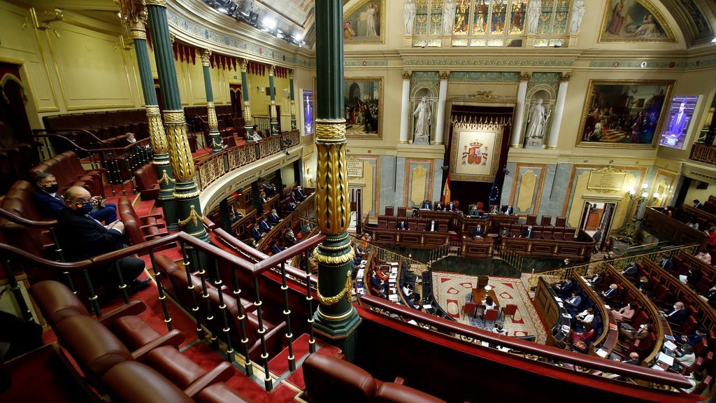 Vista del Congreso de los Diputados, Madrid