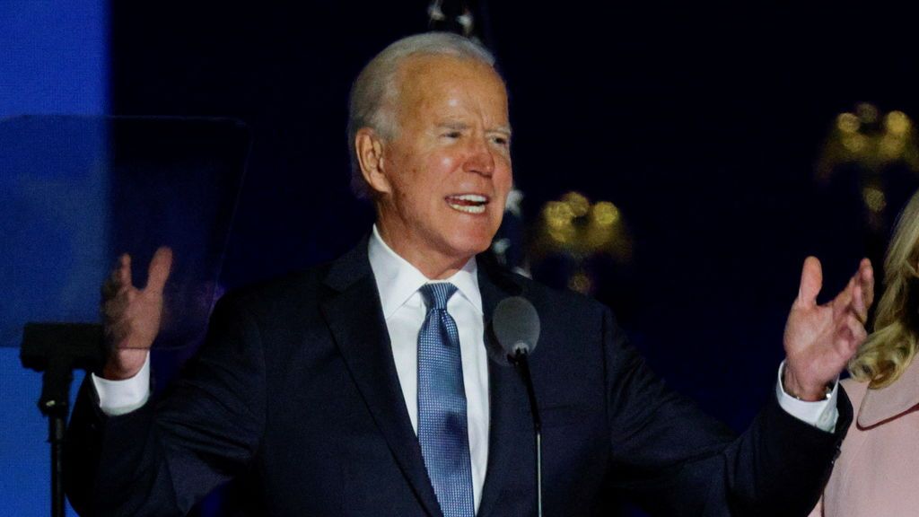 Joe Biden cree estar en "buen camino" de ganar las elecciones a la Casa Blanca y pide "paciencia"