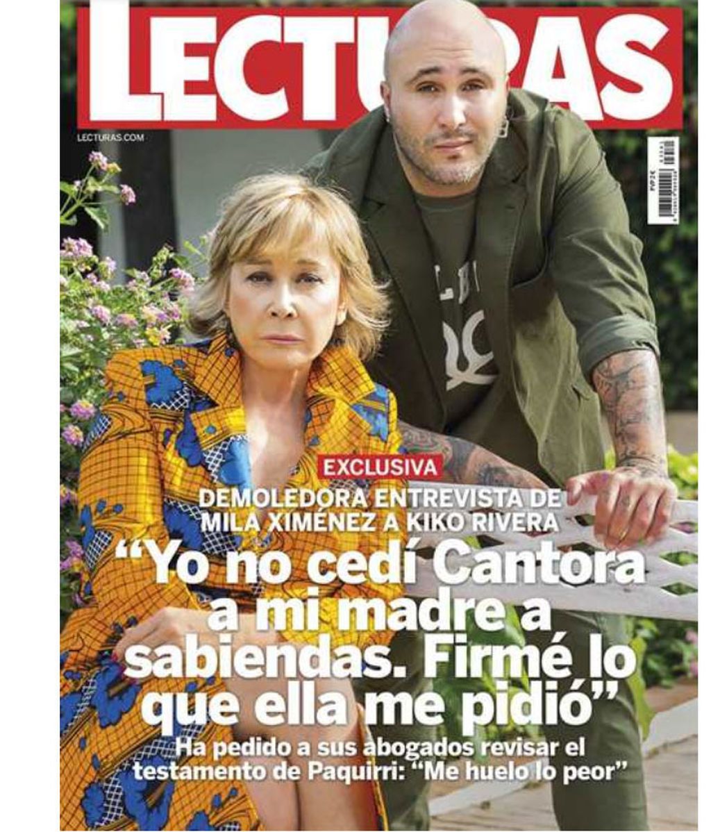Portada de Lecturas con la entrevista a Kiko Rivera sobre Isabel Pantoja