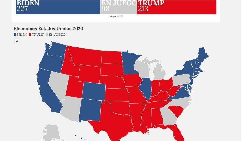 Elecciones Estados Unidos 2020 Mapa De Los Resultados Nius 9165