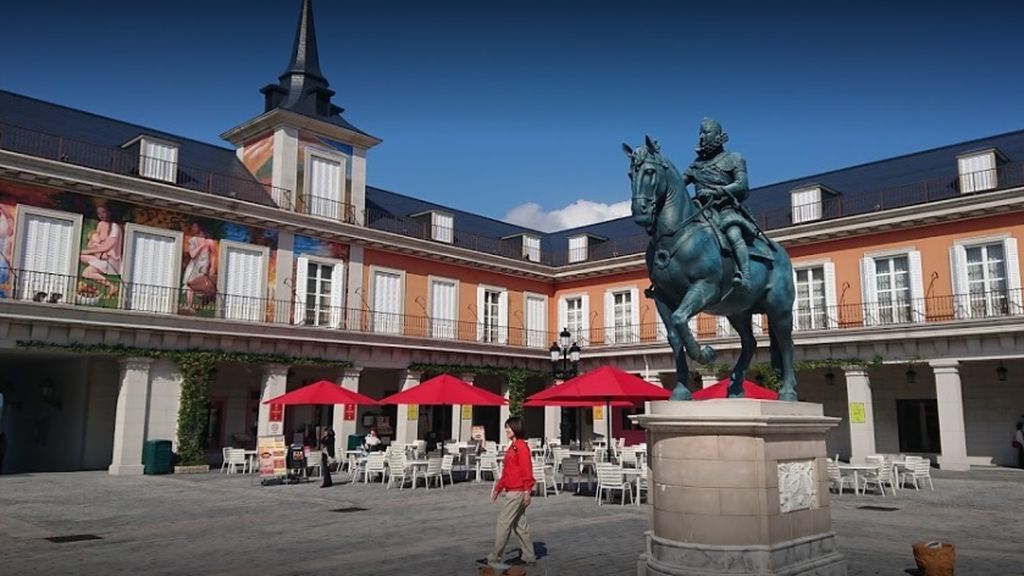 Recreación de la Plaza Mayor de Madrid.