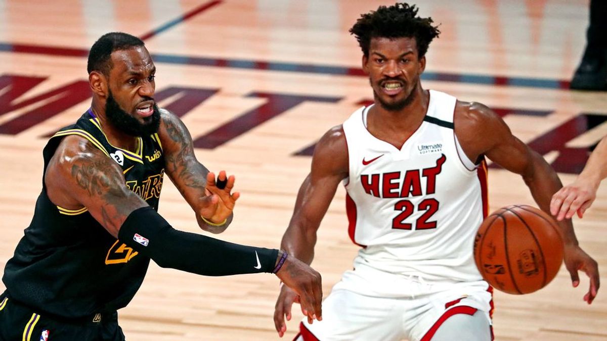 Lebron James y Butler, en las pasadas Finales de la NBA