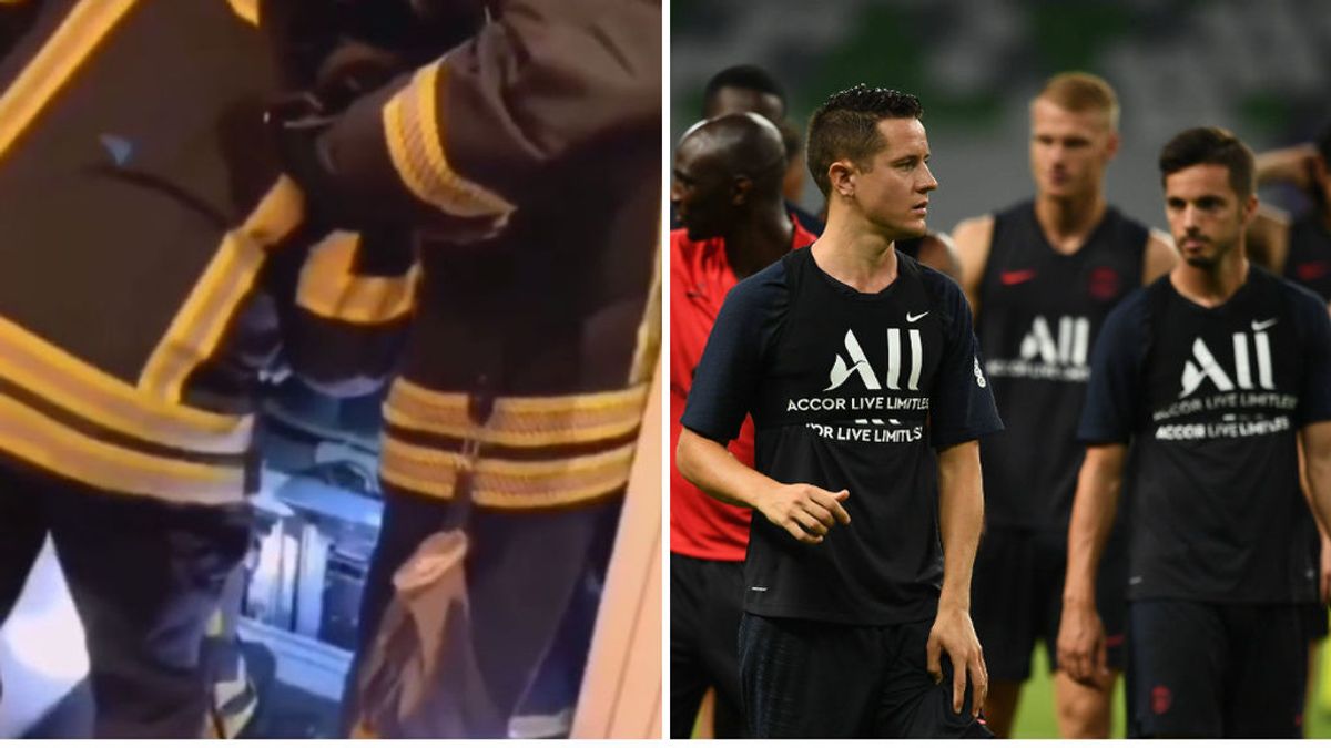 Los bomberos rescatan a 10 jugadores del PSG que se habían quedado encerrados en un ascensor a unos minutos del partido de Champions Los bomberos rescatan a 10 jugadores del PSG que se habían quedado encerrados en un ascensor a unos minutos del partido de Champions