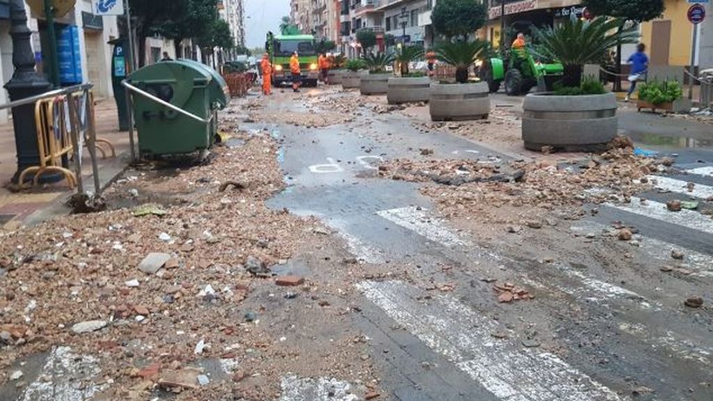 El temporal arrasa Cullera.