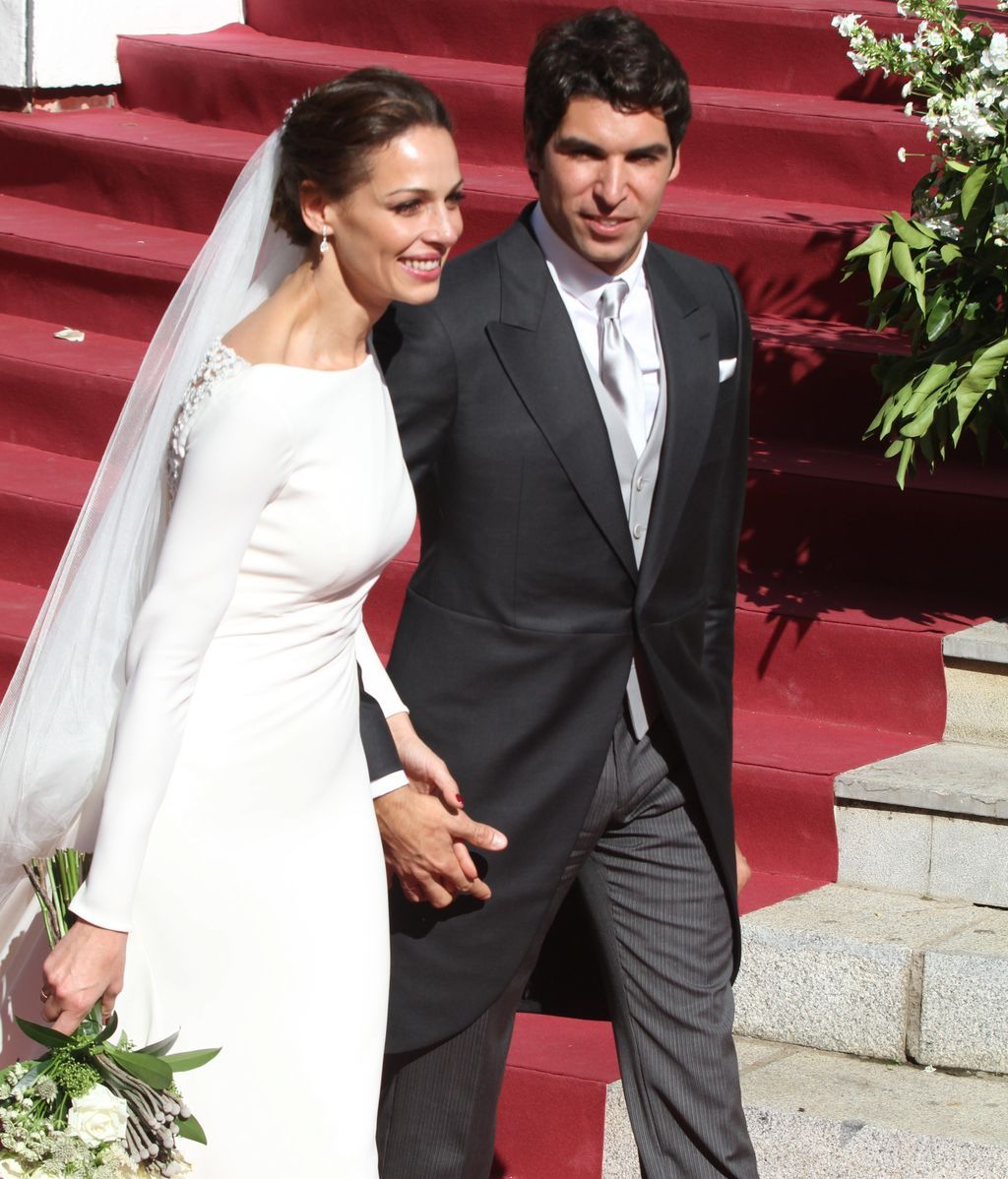 Eva González y Cayetano Rivera el día de su boda