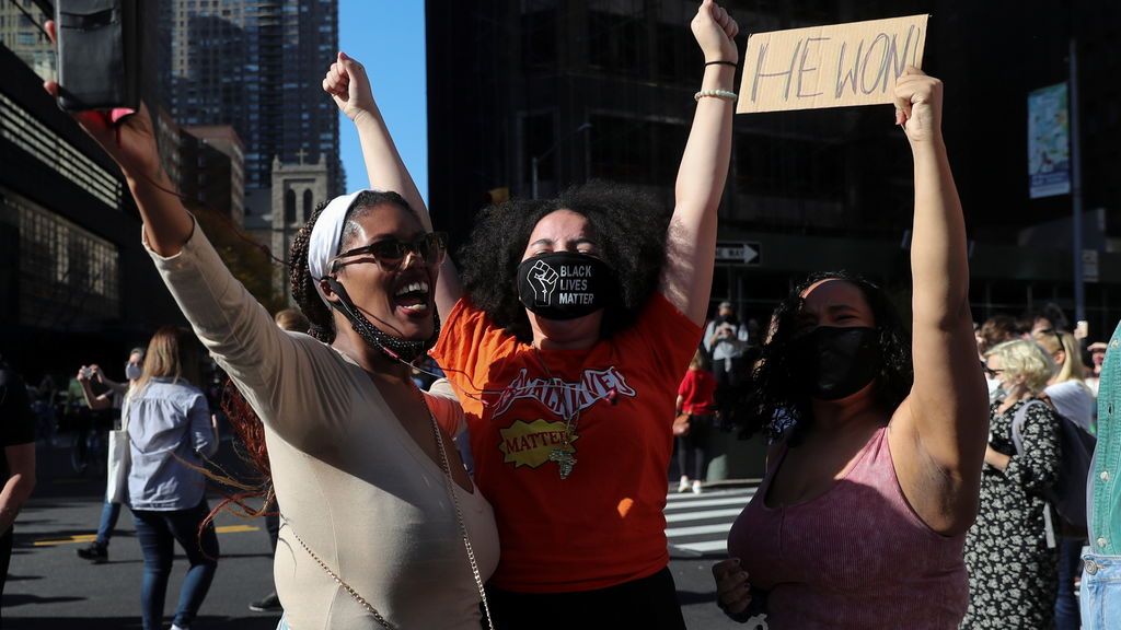 Biden, presidente electo de EEUU: así se celebra en las calles