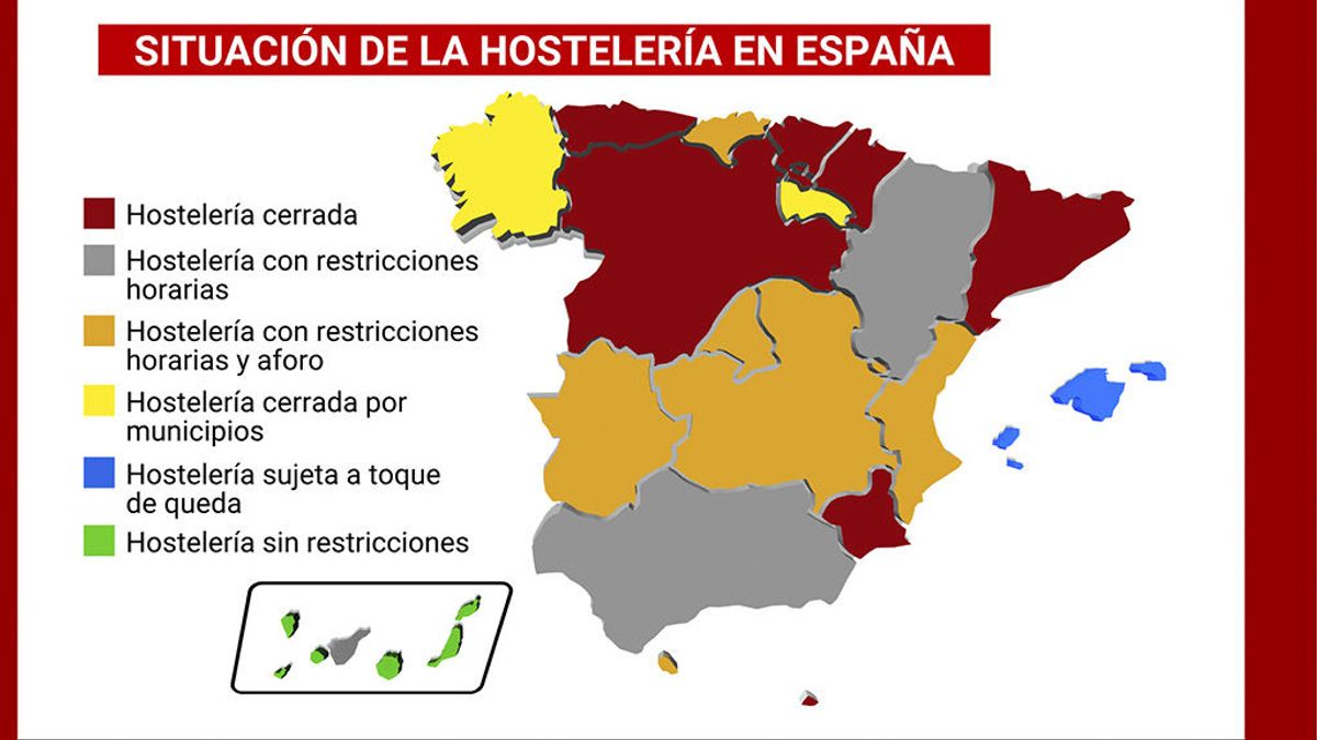 Más de 16 millones de españoles ya no pueden ir al bar debido a las restricciones Más de 16 millones de españoles ya no pueden ir al bar debido a las restricciones