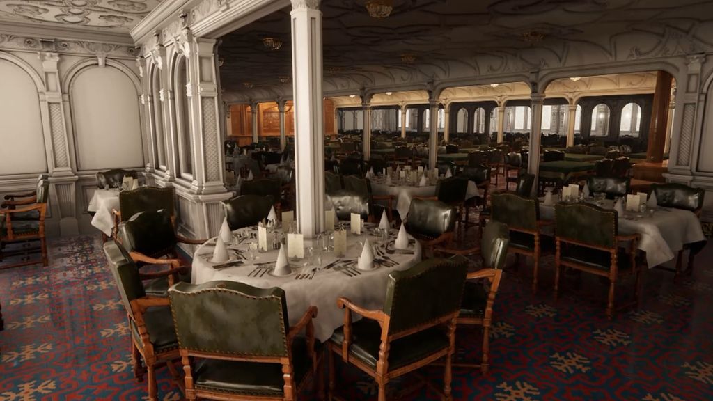 Las imágenes del Titanic por dentro: así era el buque de los sueños
