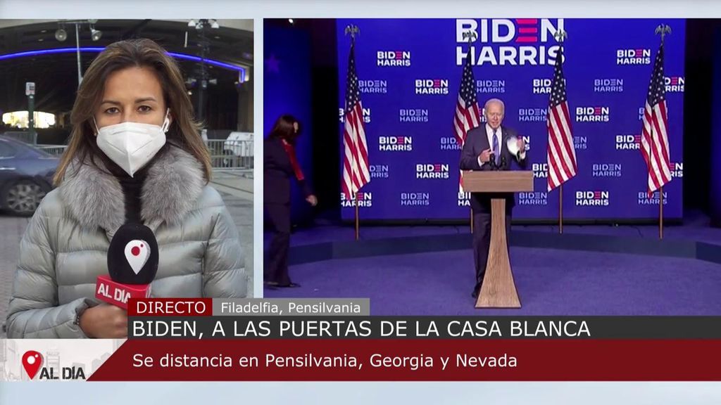 Biden, a las puertas de la Casa Blanca: se distancia en Pensilvania, Georgia y Nevada