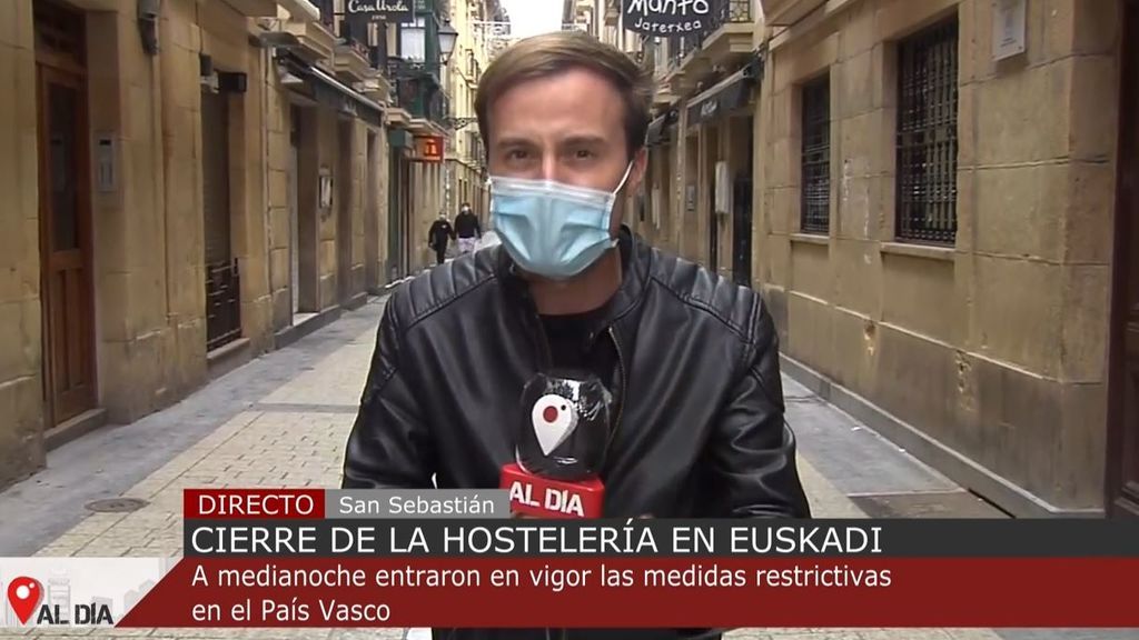 Los bares y restaurantes de País Vasco echan el cierre tras la entrada en vigor de las nuevas medidas para frenar el coronavirus