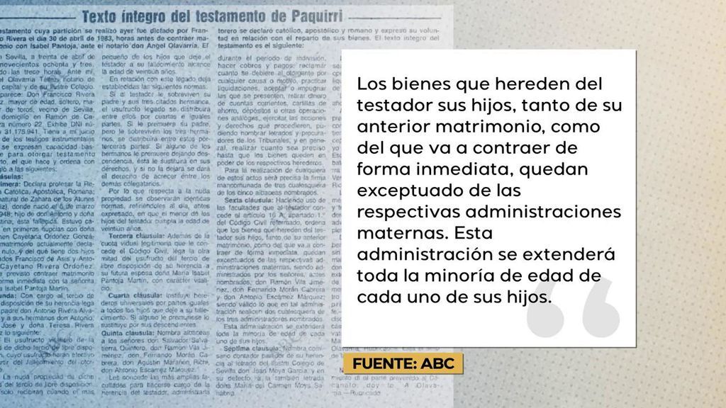 La polémica cláusula del testamento