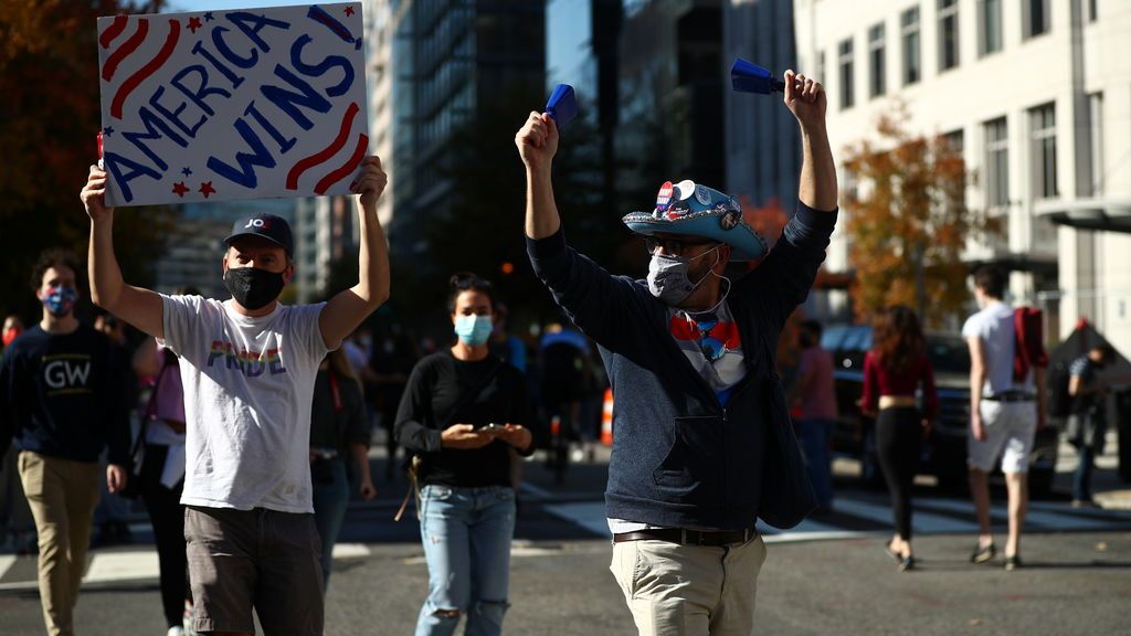 Biden, presidente electo de EEUU: así se celebra en las calles