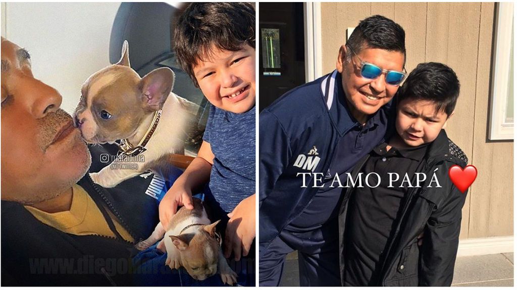 El tierno mensaje del hijo de Maradona, Dieguito Fernando, a su padre: “Recupérate pronto así jugás conmigo”