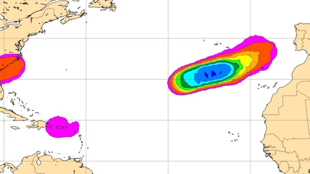 El huracán Theta podrá apuntar a la Península o Canarias en los próximos días