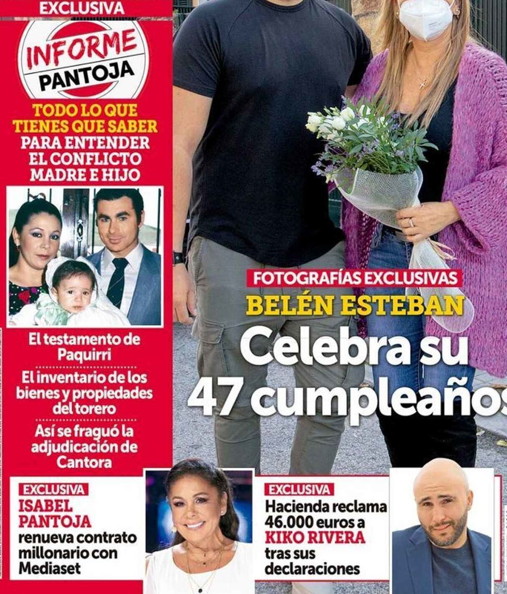 Isabel Pantoja y Kiko Rivera, en la revista Semana del 11/11/2020