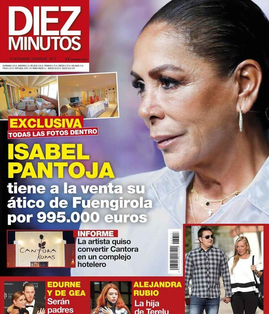 Isabel Pantoja, en la revista Diez Minutos del 11 de noviembre de 2020
