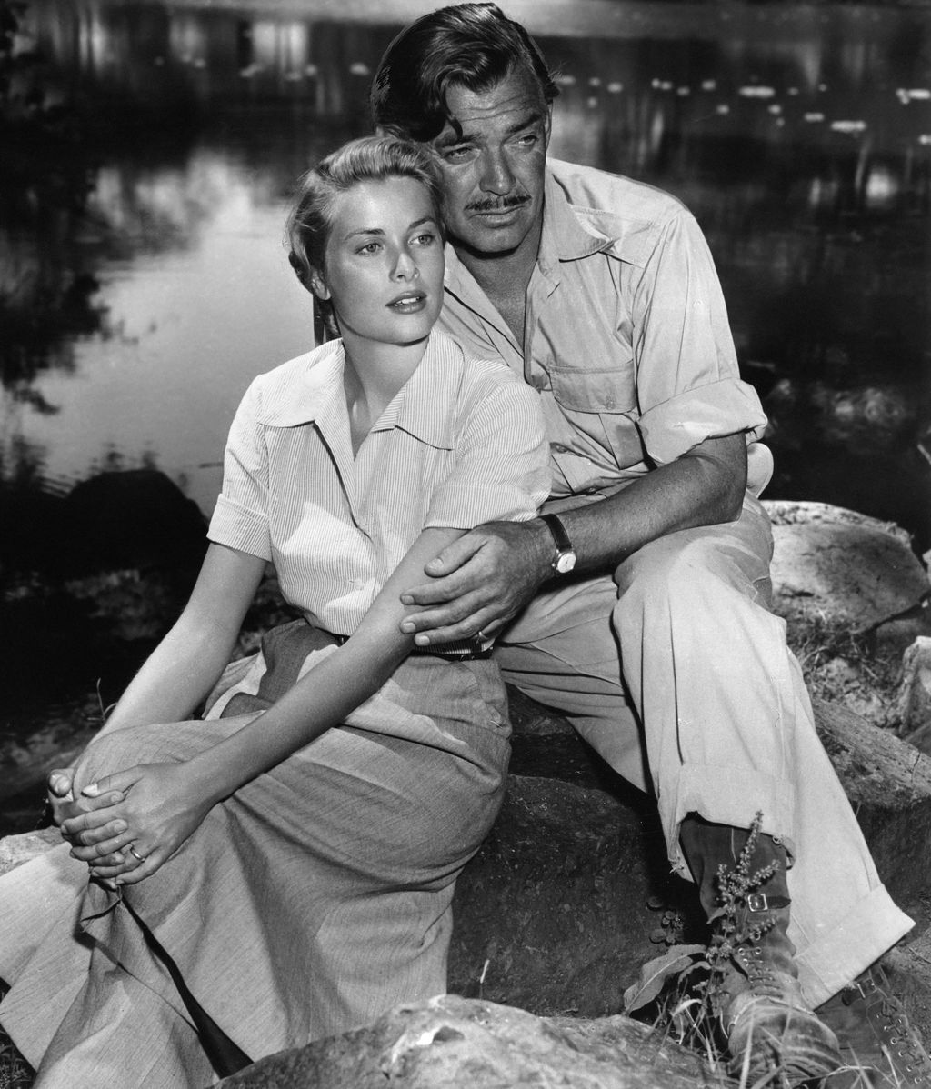 Grace Kelly y Clark Gable, en 'Mogambo'