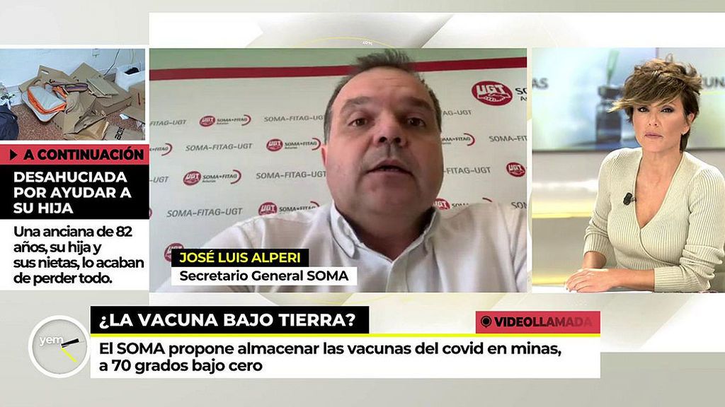 El Soma propone las minas asturianas para guardar la vacuna covid