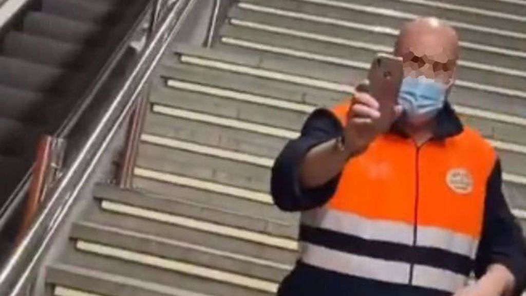 ver vídeo. despiden a un vigilante del metro tras una bronca con un usuario por el uso de la mascarilla