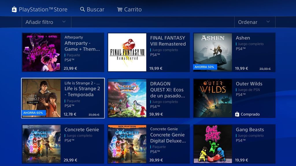 PlayStation Store es la tienda digital de Playstation