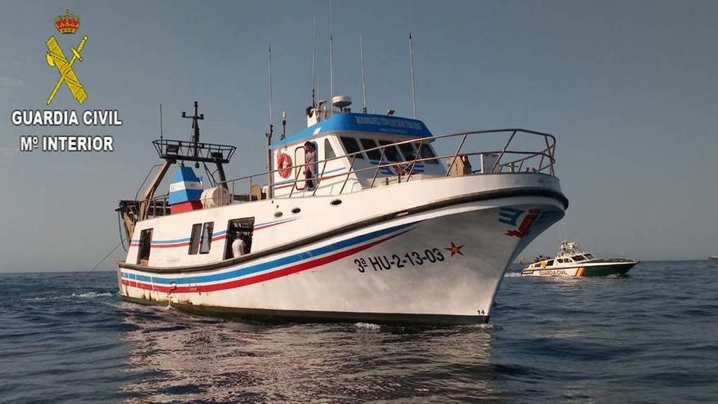 Una de las embarcaciones intervenidas en la operación Sonatine